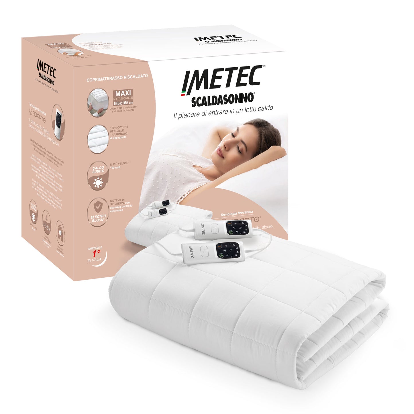 Adapto Maxi Cotone Percalle Matrimoniale