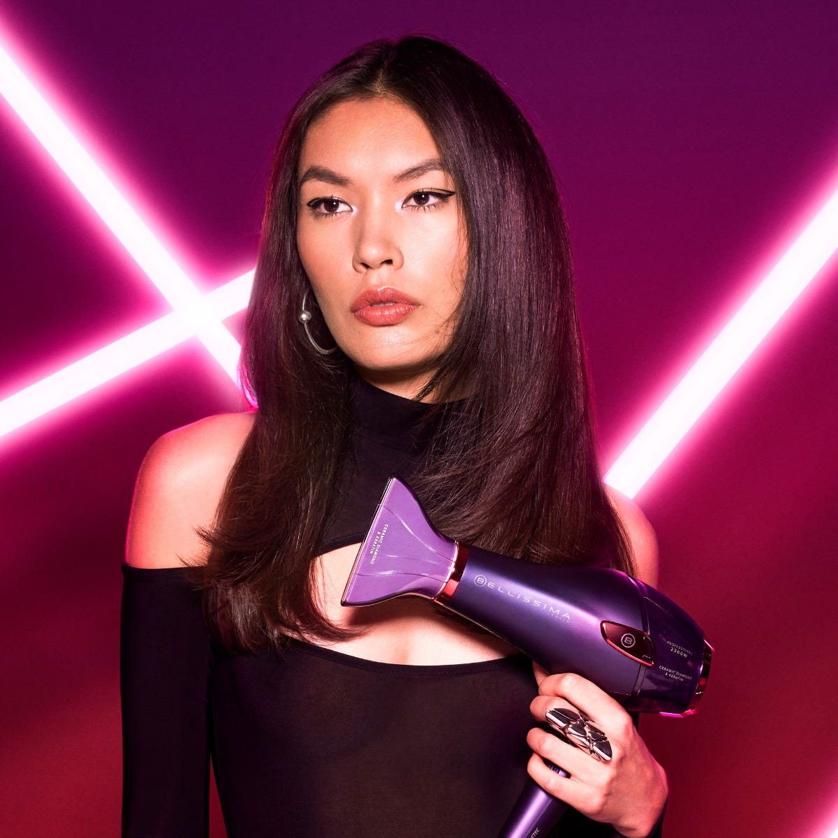 Asciugacapelli professionale con Ceramic Diamond & Keratin Cyber Glam