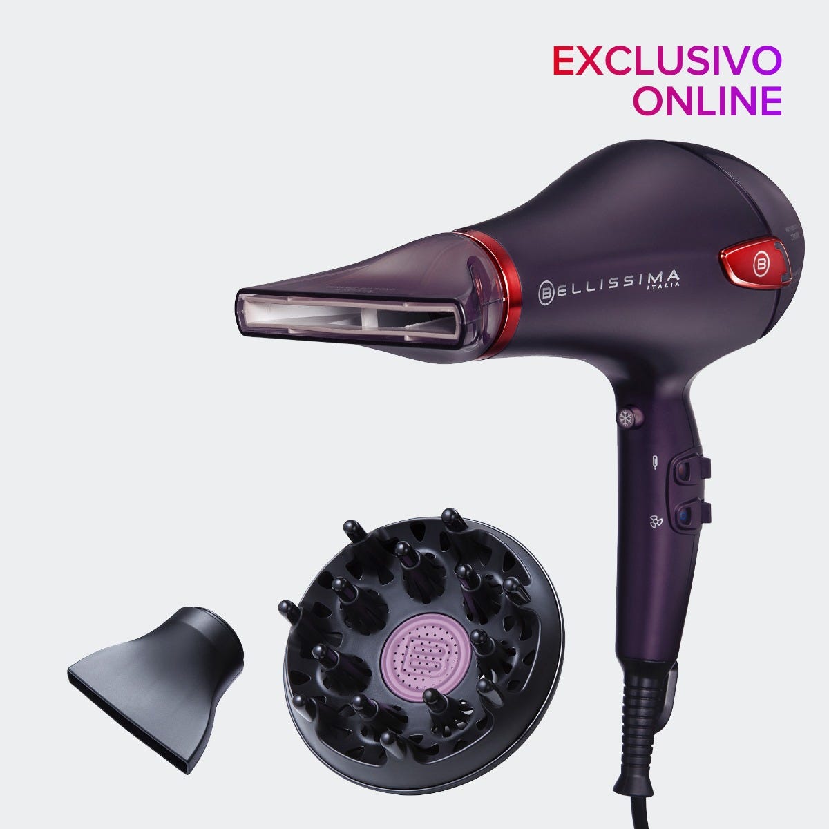 Asciugacapelli professionale con Ceramic Diamond & Keratin Cyber Glam