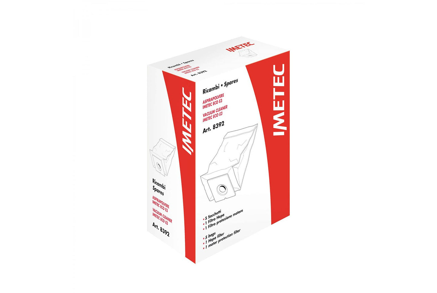 Kit sacchetti e filtri per aspirapolvere IMETEC ECO E3