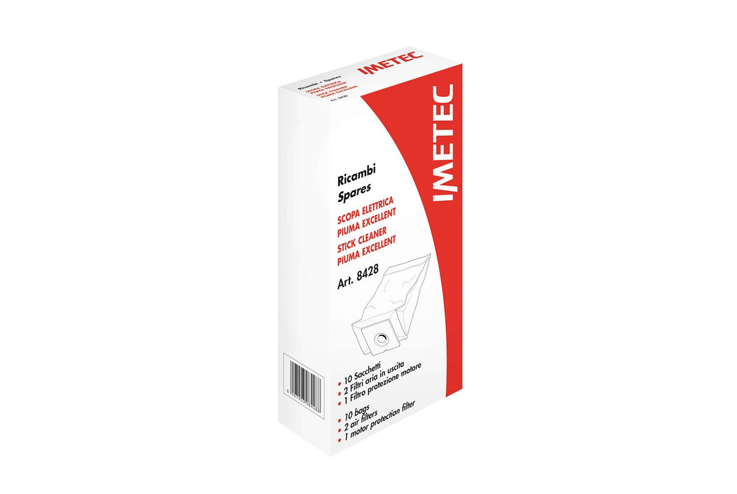 Kit sacchetti e filtri per scopa elettrica IMETEC PIUMA EXCELLENT