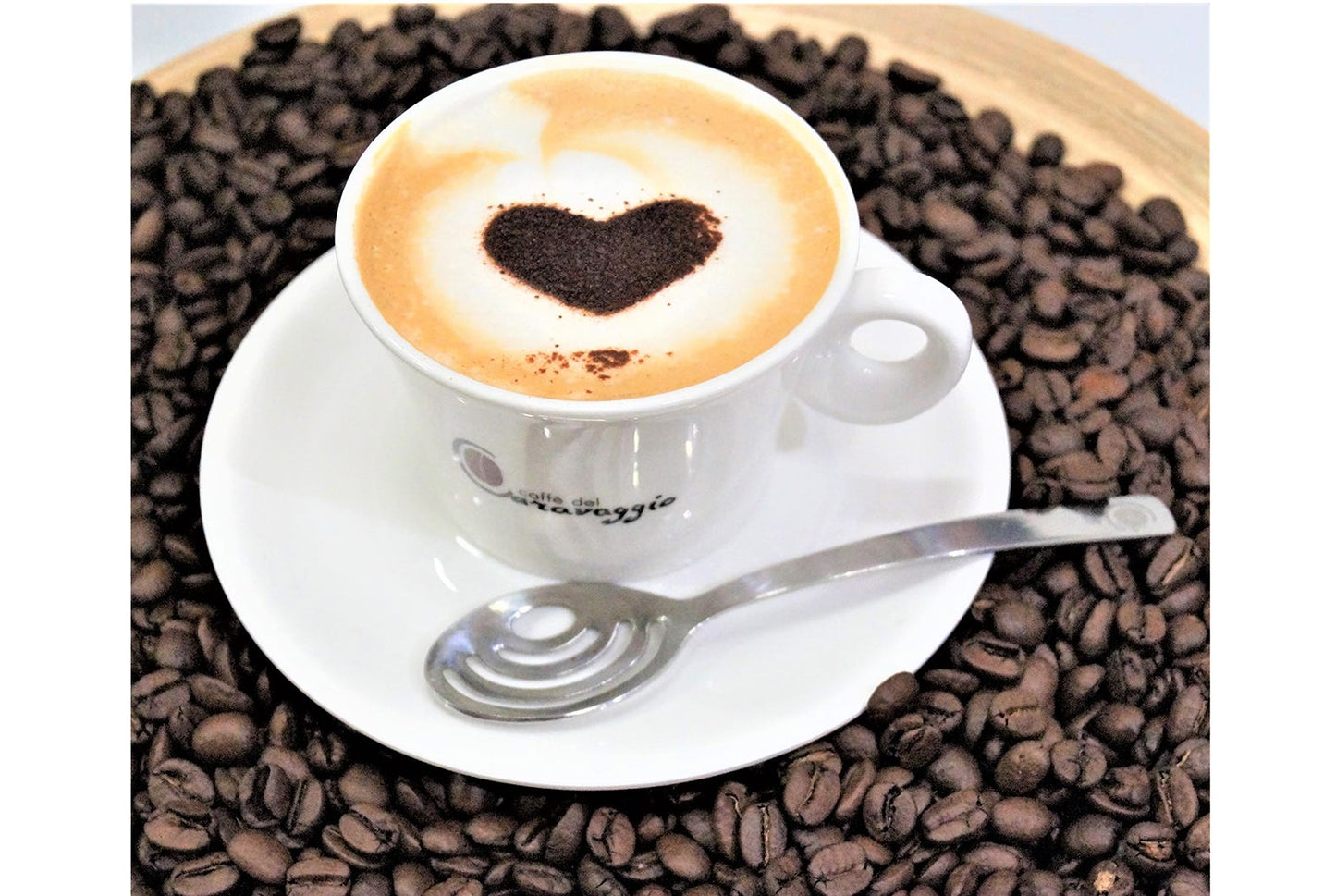 Confezione regalo tazze da cappuccino e cucchiai