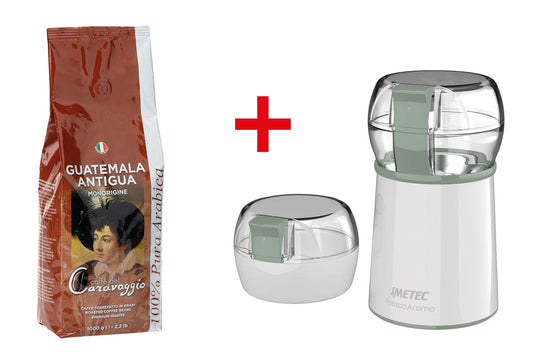 Kit macinacaffè e caffè in grani