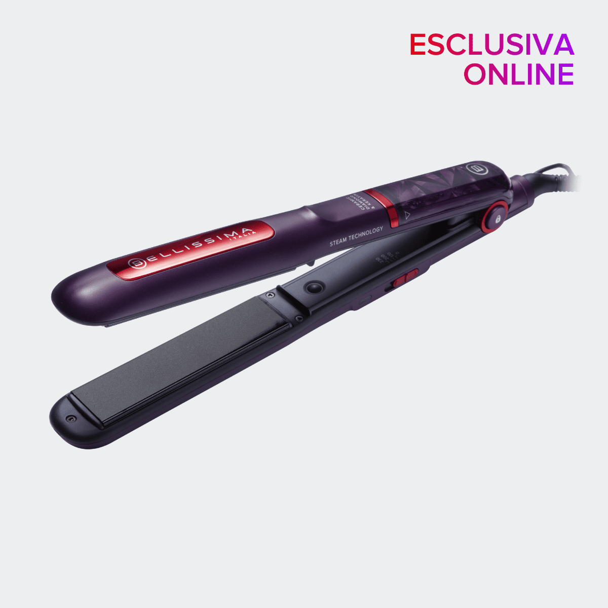 Piastra a vapore con Ceramic Diamond & Keratin Cyber Glam