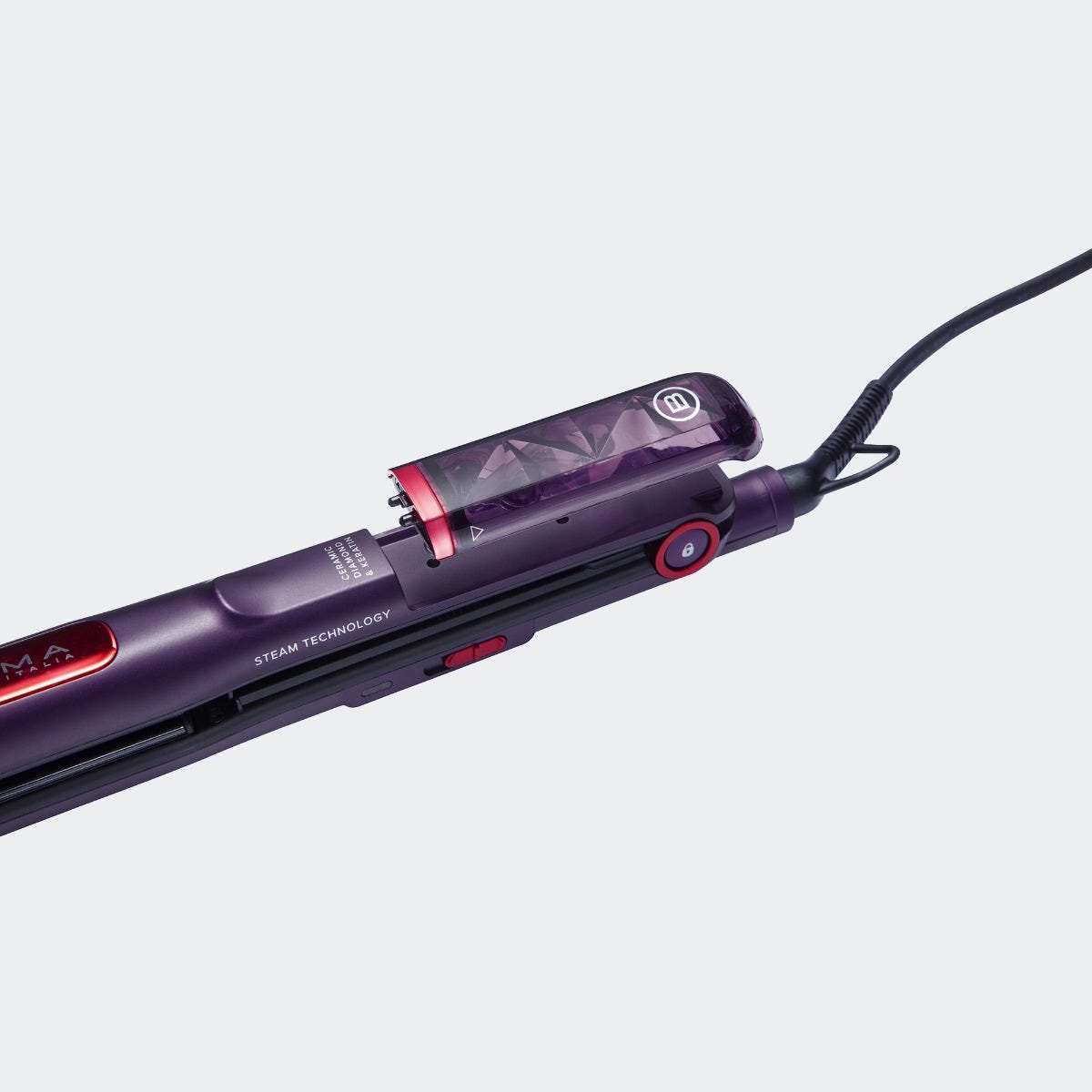 Piastra a vapore con Ceramic Diamond & Keratin Cyber Glam